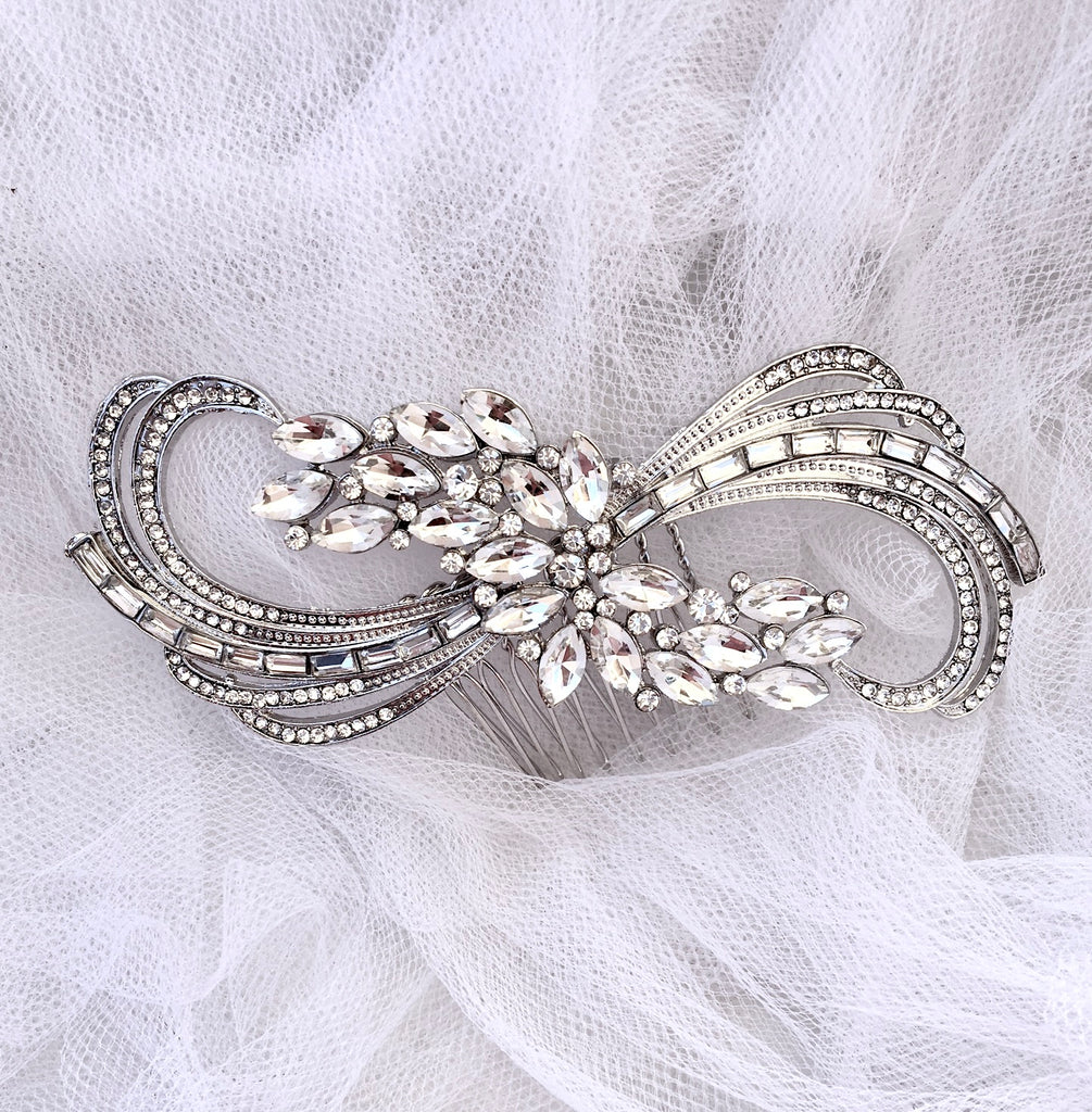 Wedding Hair Accessories - Austrian Crystal Bridal Hair Comb