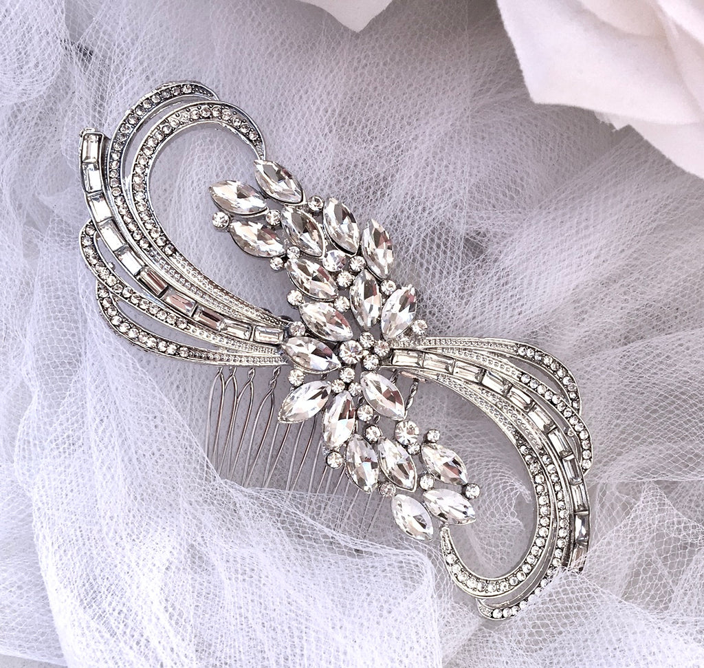 Wedding Hair Accessories - Austrian Crystal Bridal Hair Comb