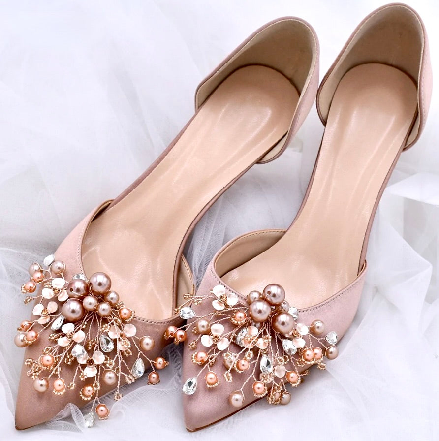 Bridal Sneakers Rose Gold Wedding Sandals Flat Emerson Wedding