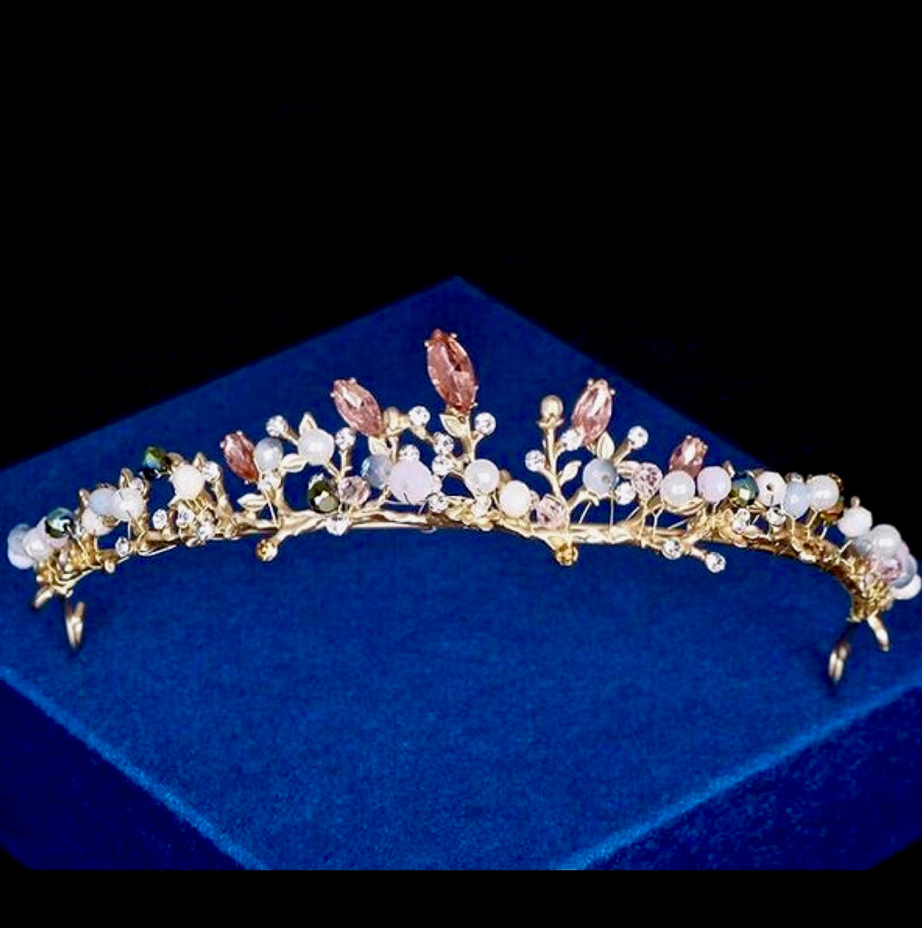 Wedding Hair Accessories - Bohemian Gold Bridal Tiara