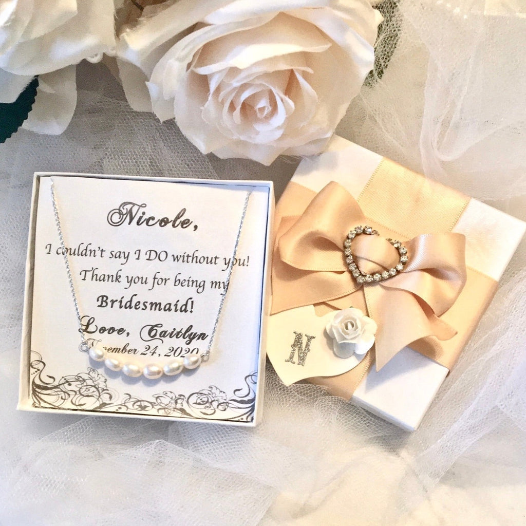 Wedding Jewelry - Freshwater Pearl Bridal / Bridesmaids Necklace