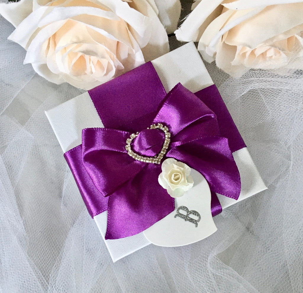 Wedding Accessories - Personalized Bridal Party Gift Box - More Colors Available