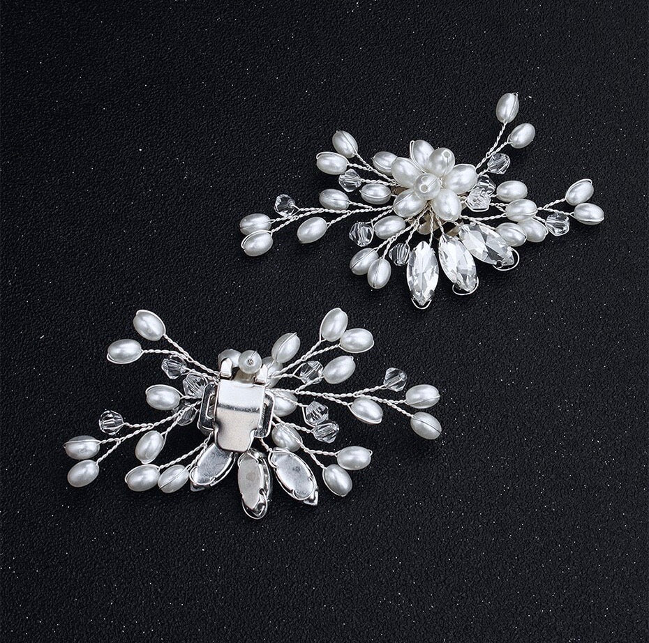 rhinestone bridal shoe clips - Oriane – Nestina Accessories