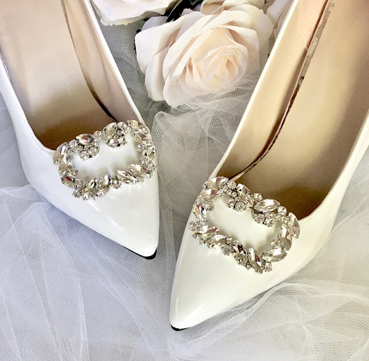 Bridal shoe clips on sale