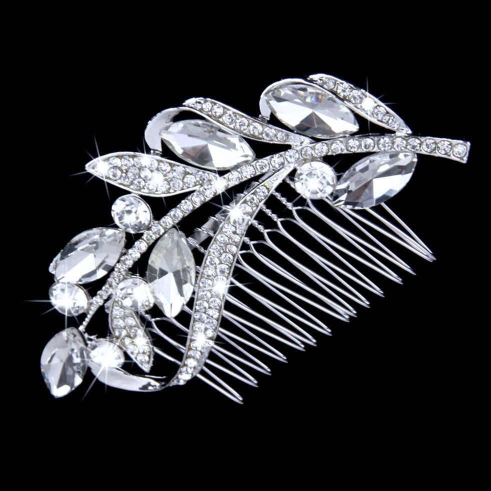 Wedding Hair Accessories - Crystal Bridal Hair Comb - Available in Silver and Gold