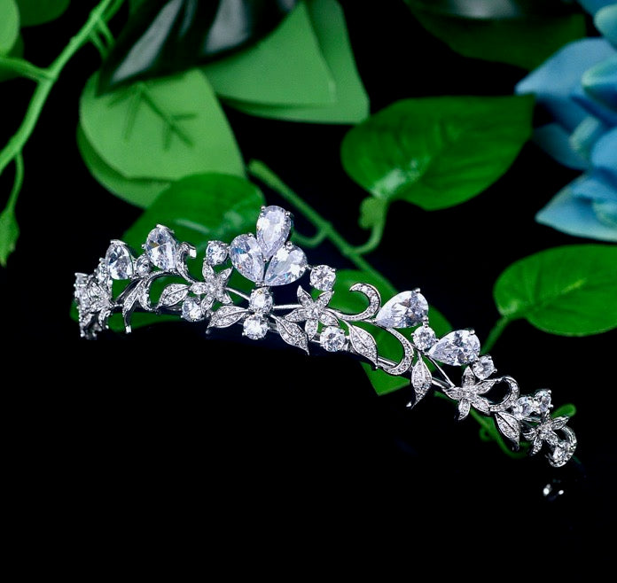 Wedding Hair Accessories - Cubic Zirconia Bridal Tiara