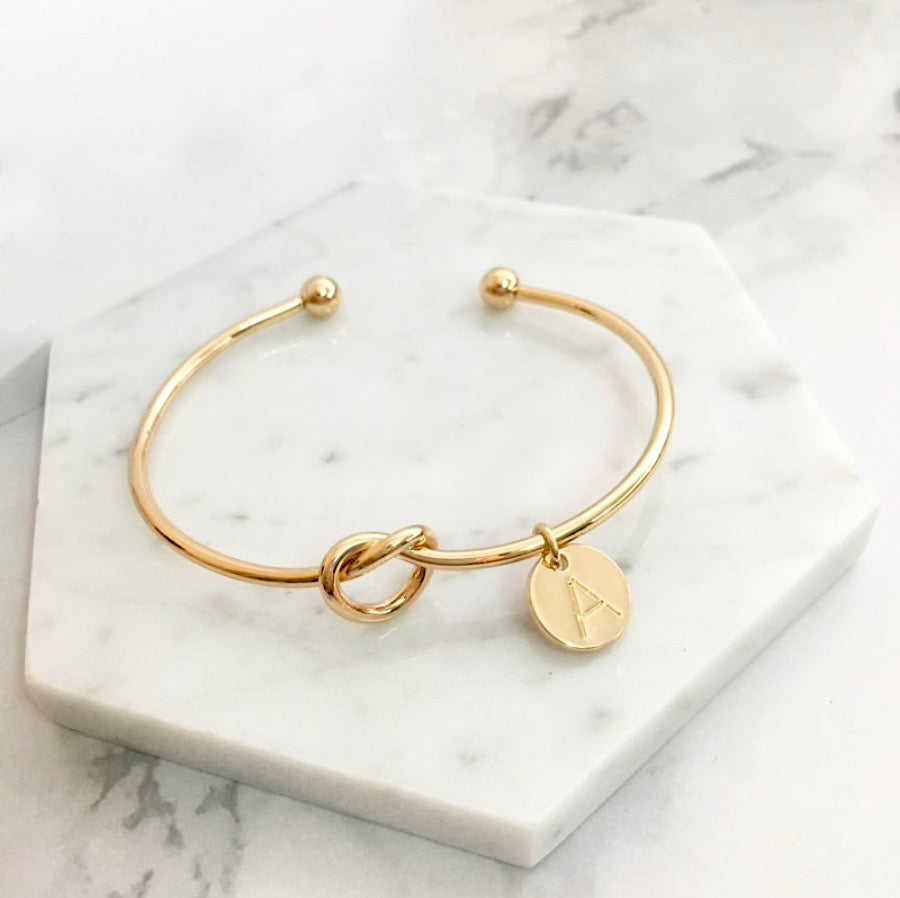 Bridal Party Gifts - Knot Bracelet - Available in Silver, Rose Gold and Yellow Gold