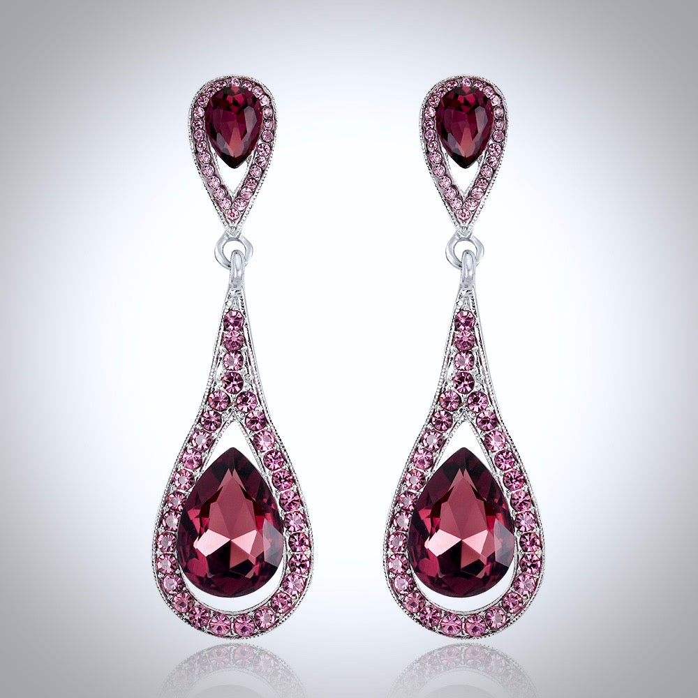 Wedding Jewelry - Crystal Bridal Earrings - More colors available