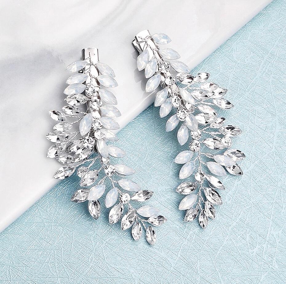 Wedding Hair Accessories -  Opal Bridal/Bridesmaid Hair Clips