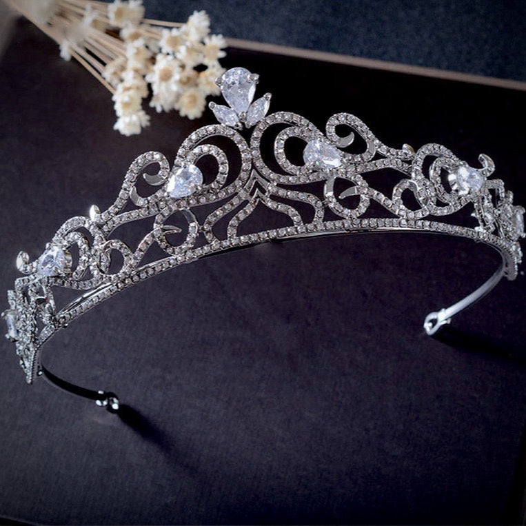 "Brielle" - Crystal Bridal Tiara 