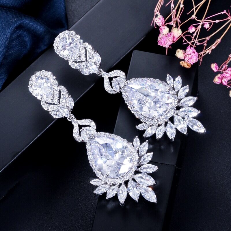 Wedding Jewelry - Cubic Zirconia Bridal Earrings - More Colors