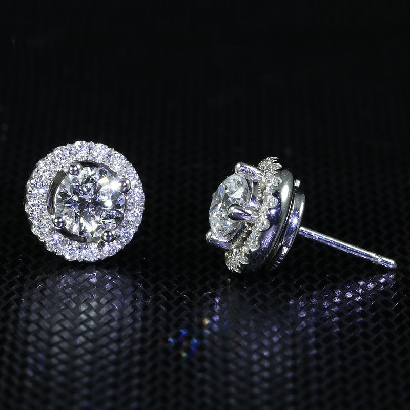 "Pandora" - Cubic Zirconia Stud Earrings - Available in Silver, Rose Gold and Yellow Gold