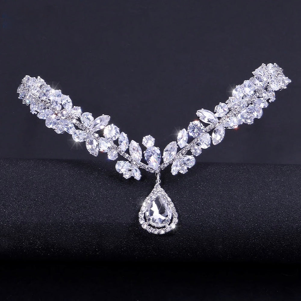 Wedding Hair Accessories - Cubic Zirconia Bridal Headdress - Available in Silver and Gold
