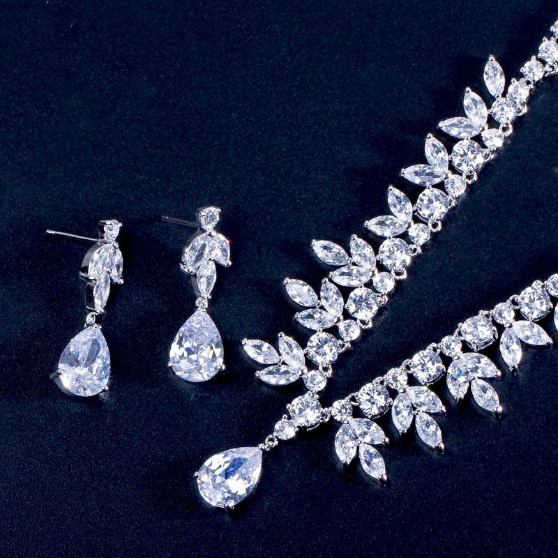 Wedding Jewelry - Cubic Zirconia Bridal Jewelry Set