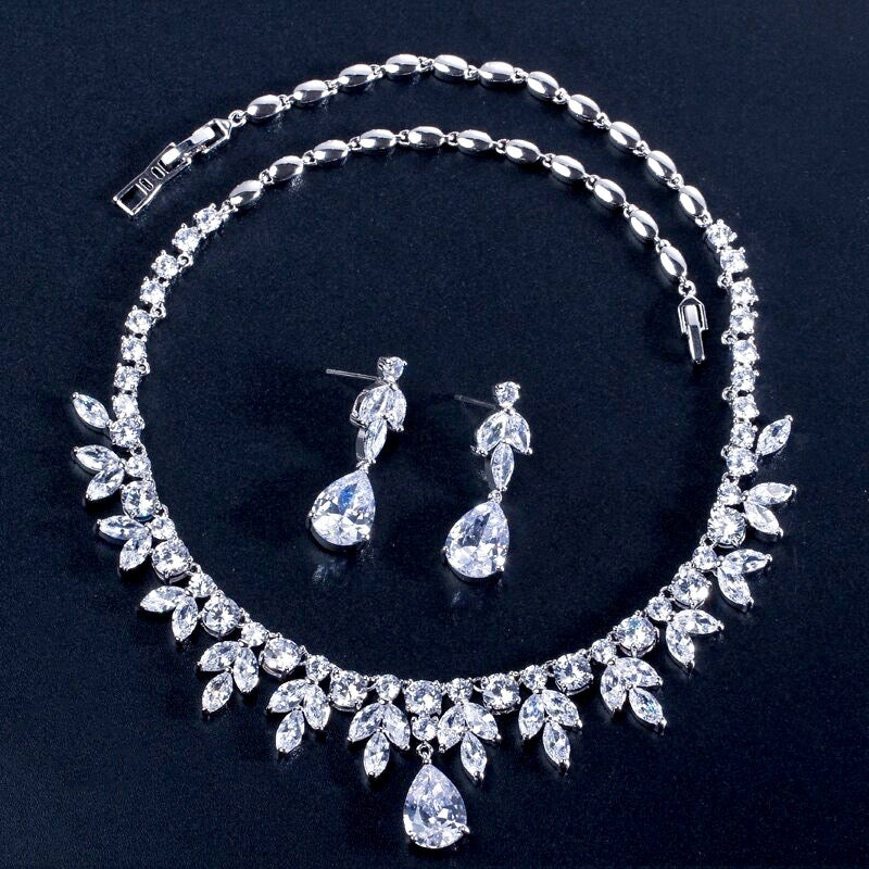 Wedding Jewelry - Cubic Zirconia Bridal Jewelry Set