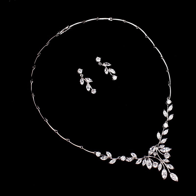 Wedding Jewelry - Cubic Zirconia Bridal Jewelry Set - Available in Silver and Gold