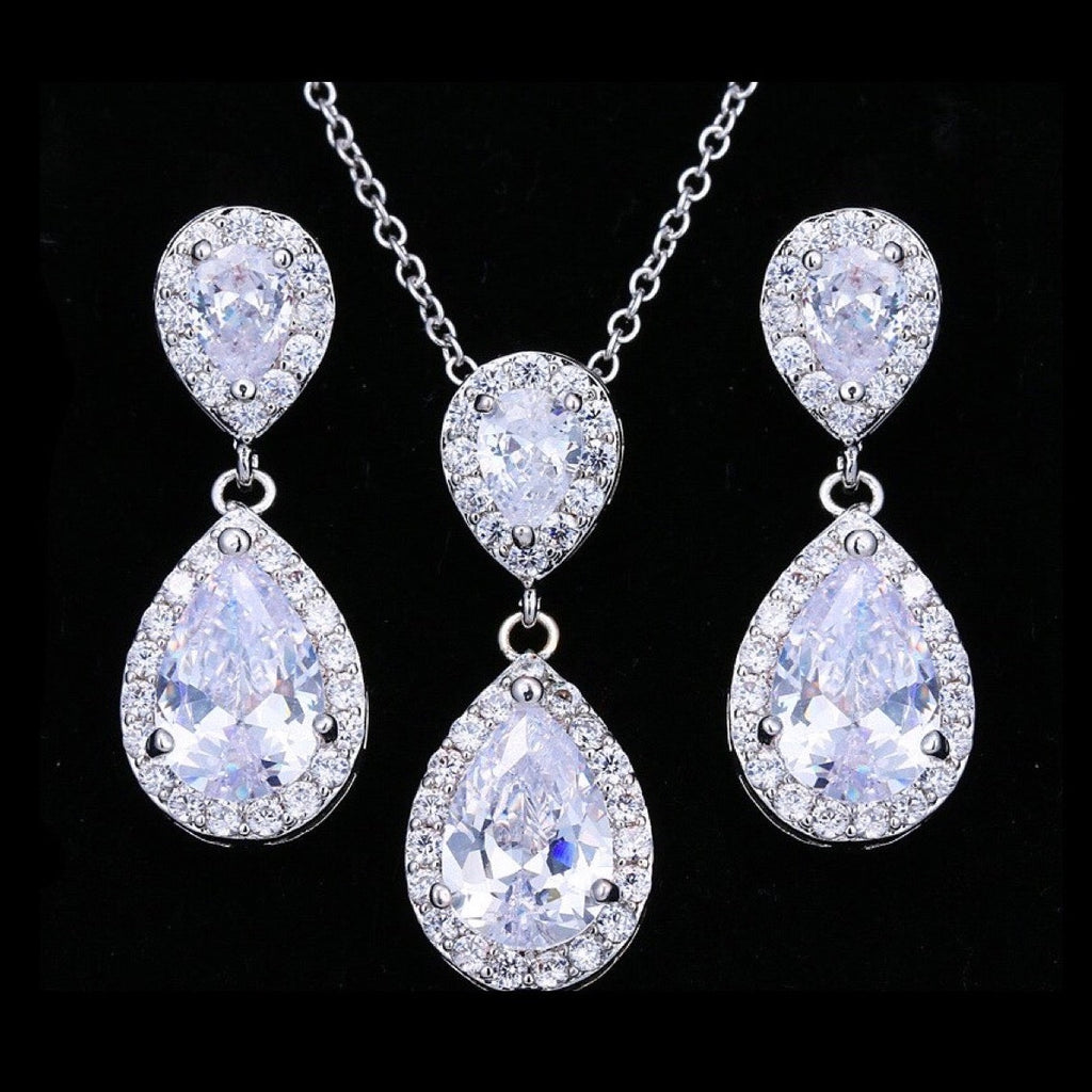  Wedding Jewelry - Cubic Zirconia Bridal Jewelry Set