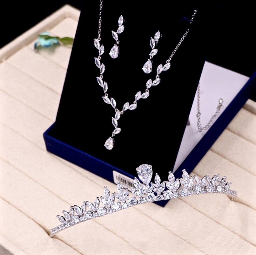 Buy Zaveri Pearls Bridal Necklace Earring Ring Set-ZPFK15902 Online At Best  Price @ Tata CLiQ