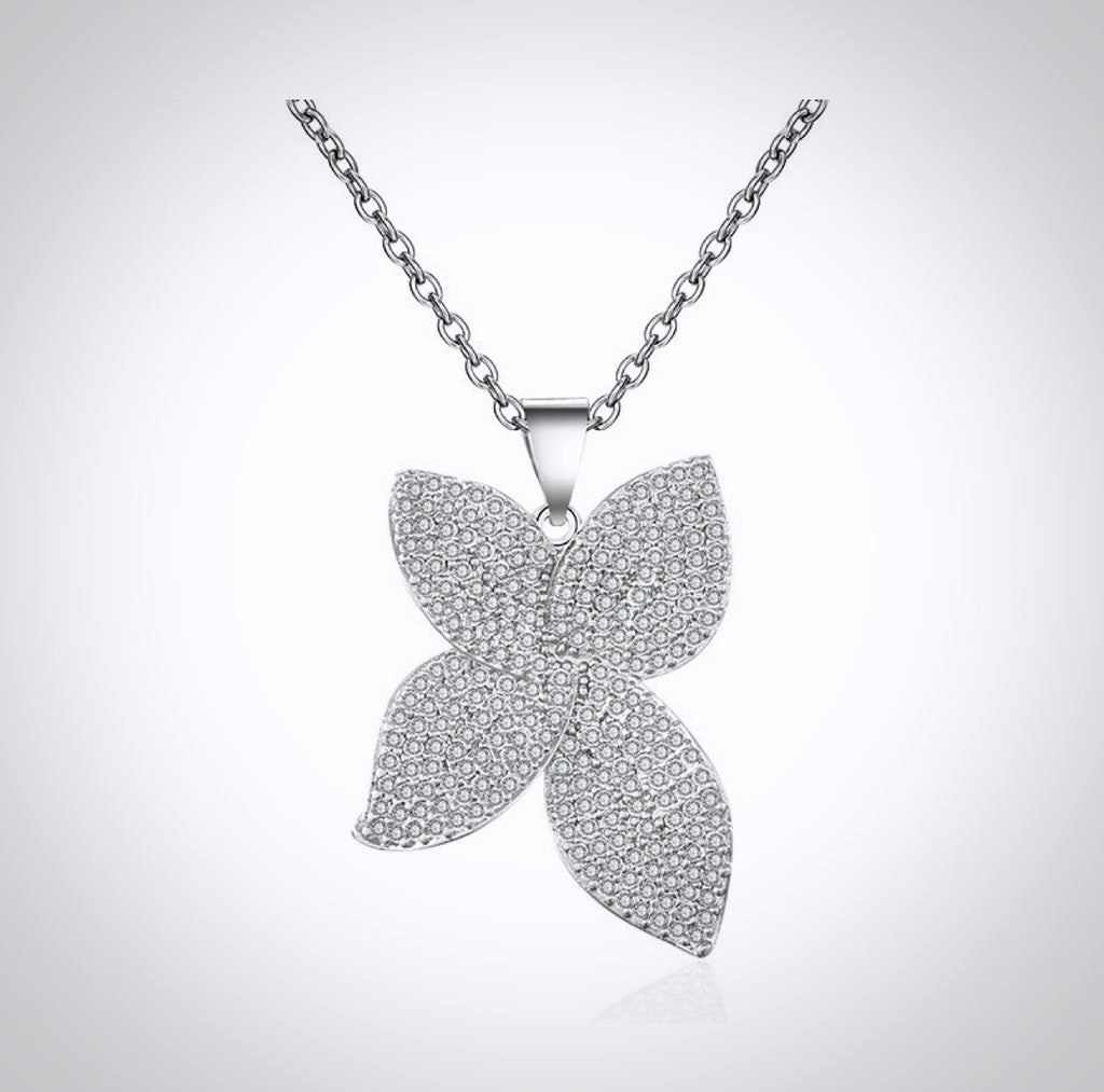 Wedding Jewelry - Cubic Zirconia Bridal Necklace - Available in Silver, Rose Gold and Yellow Gold