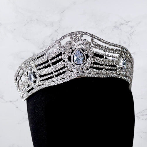 Wedding Hair Accessories - Silver Rhinestone Bridal Tiara