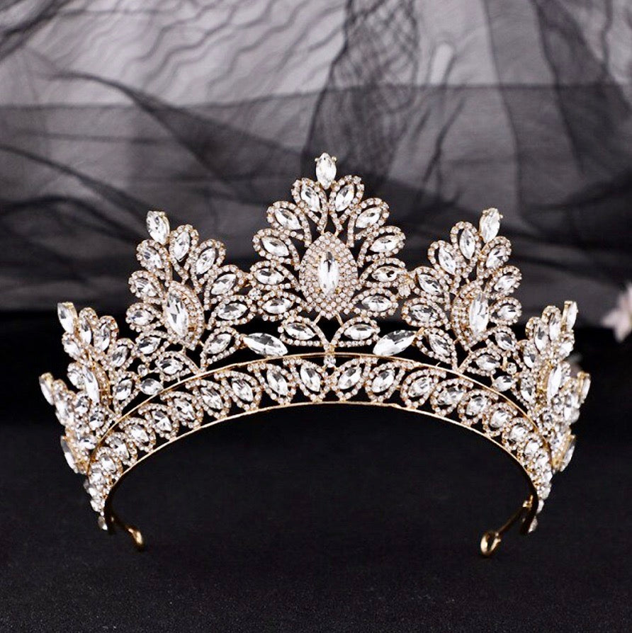 Wedding Hair Accessories - Crystal Bridal Tiara - Available in Silver and Gold