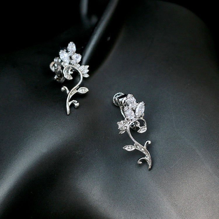 Wedding Jewelry - Silver Cubic Zirconia Bridal Jewelry Set