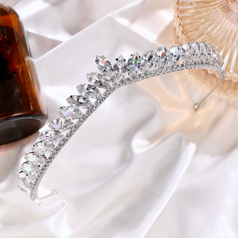 Wedding Hair Accessories - Delicate Wedding Cubic Zirconia Tiara