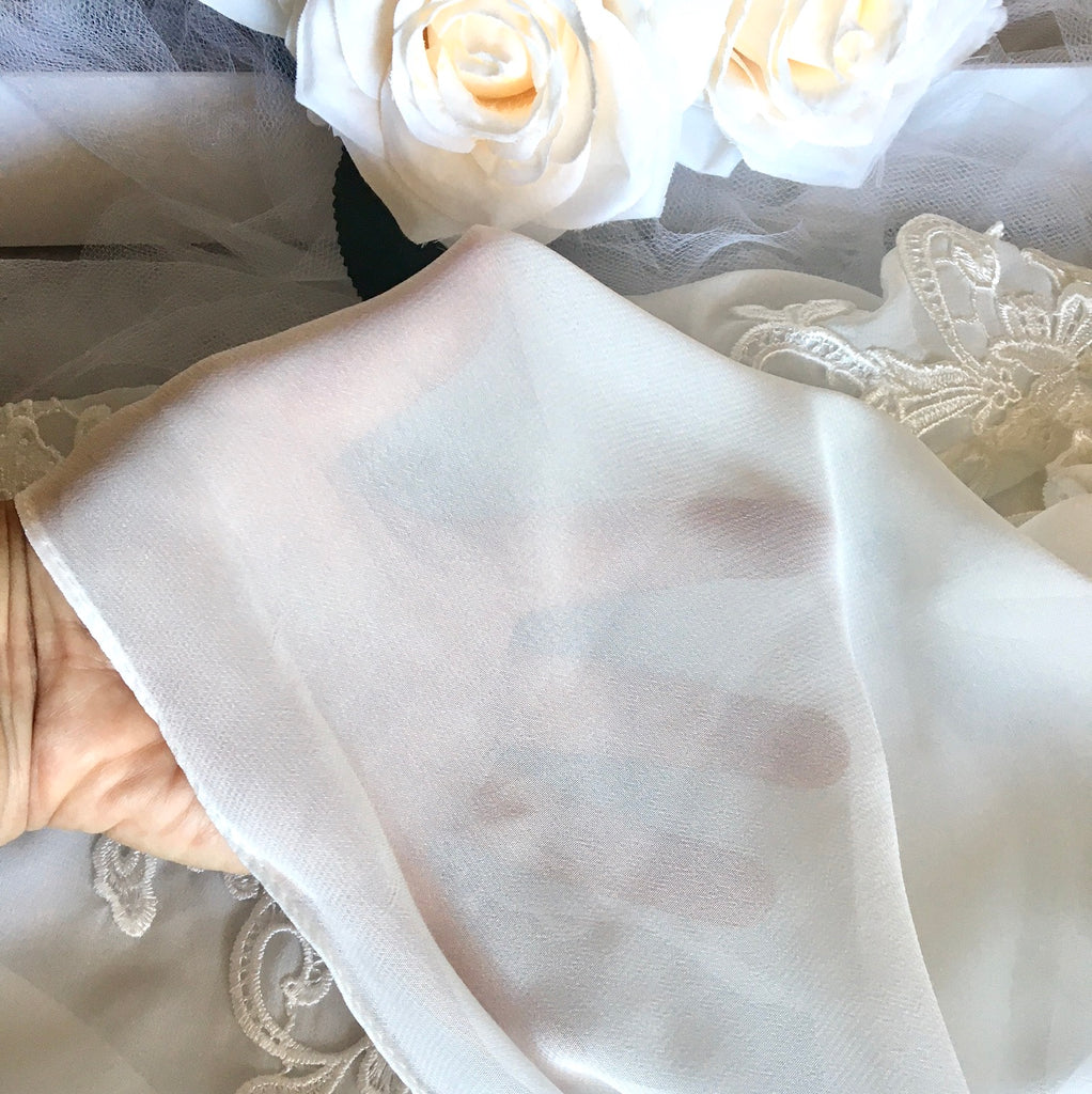 Wedding Veils - Bridal Chiffon Cape Veil - Cathedral Length
