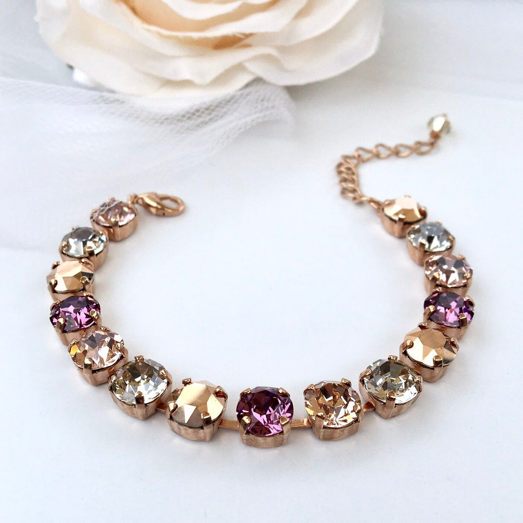 Bridal Jewelry - Rose Gold Bridal Jewelry Set