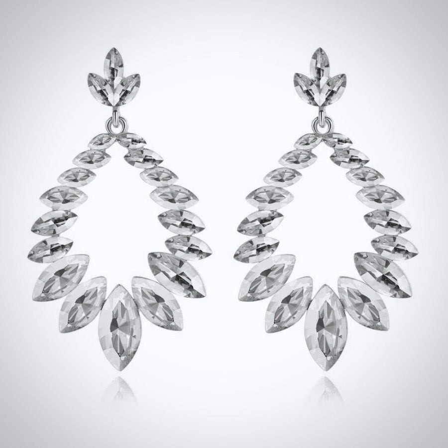 Wedding Jewelry - Crystal Bridal Earrings - Available in Silver and Gold