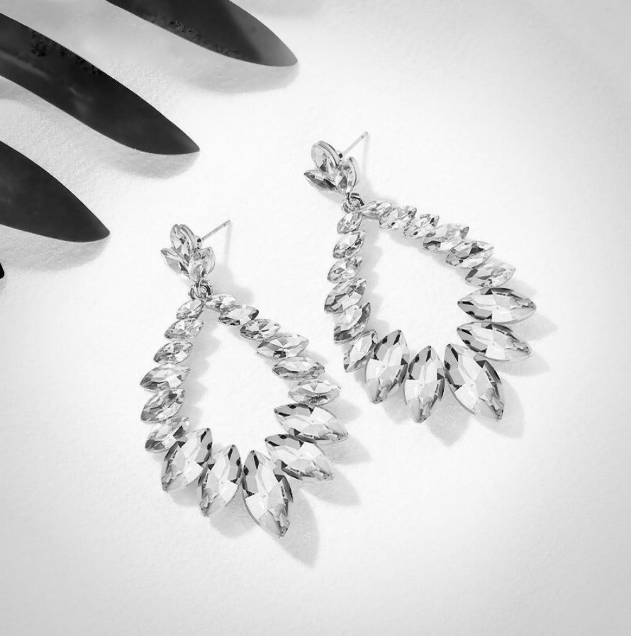 Wedding Jewelry - Crystal Bridal Earrings - Available in Silver and Gold