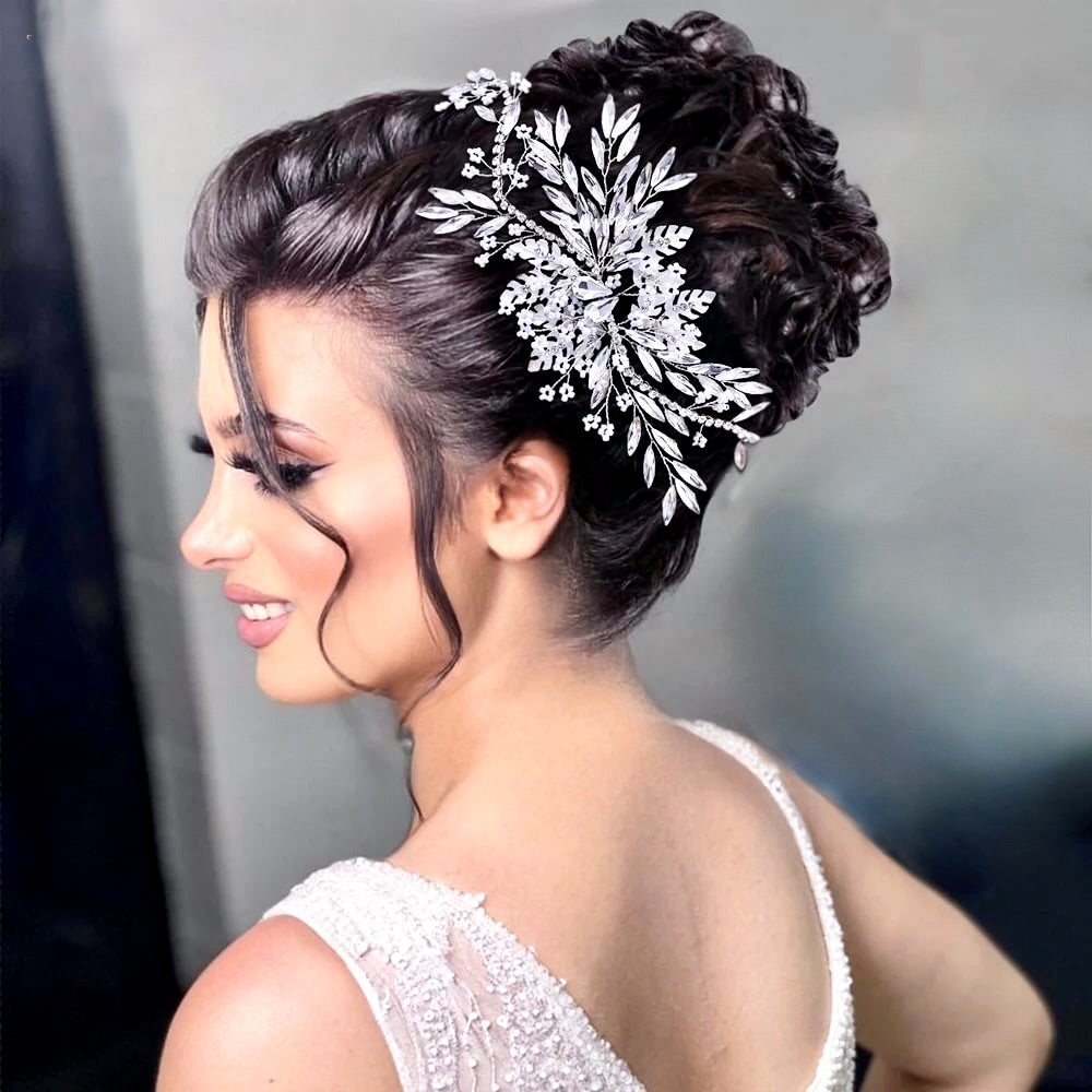 Wedding Hair Accessories - Crystal Bridal Hair Clip/Vine - Available in Silver and Gold