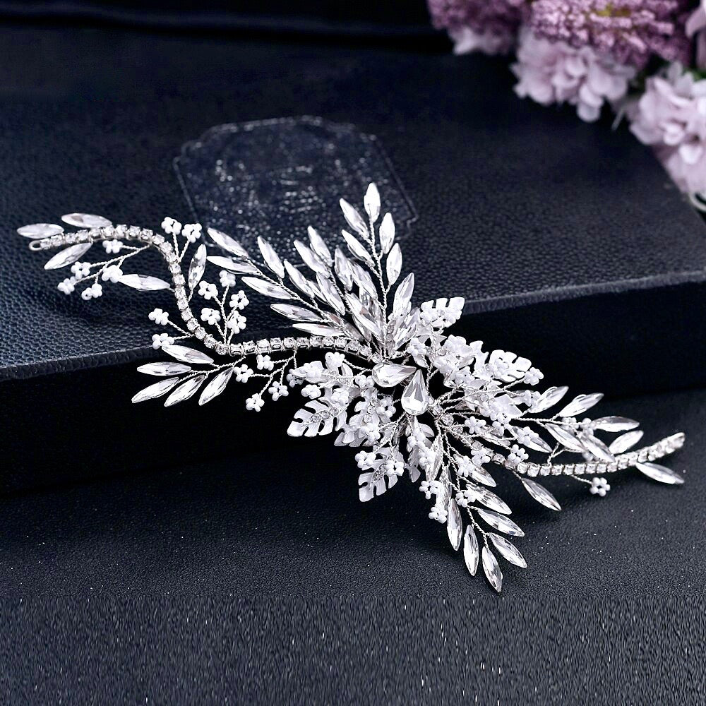 Wedding Hair Accessories - Crystal Bridal Hair Clip/Vine - Available in Silver and Gold