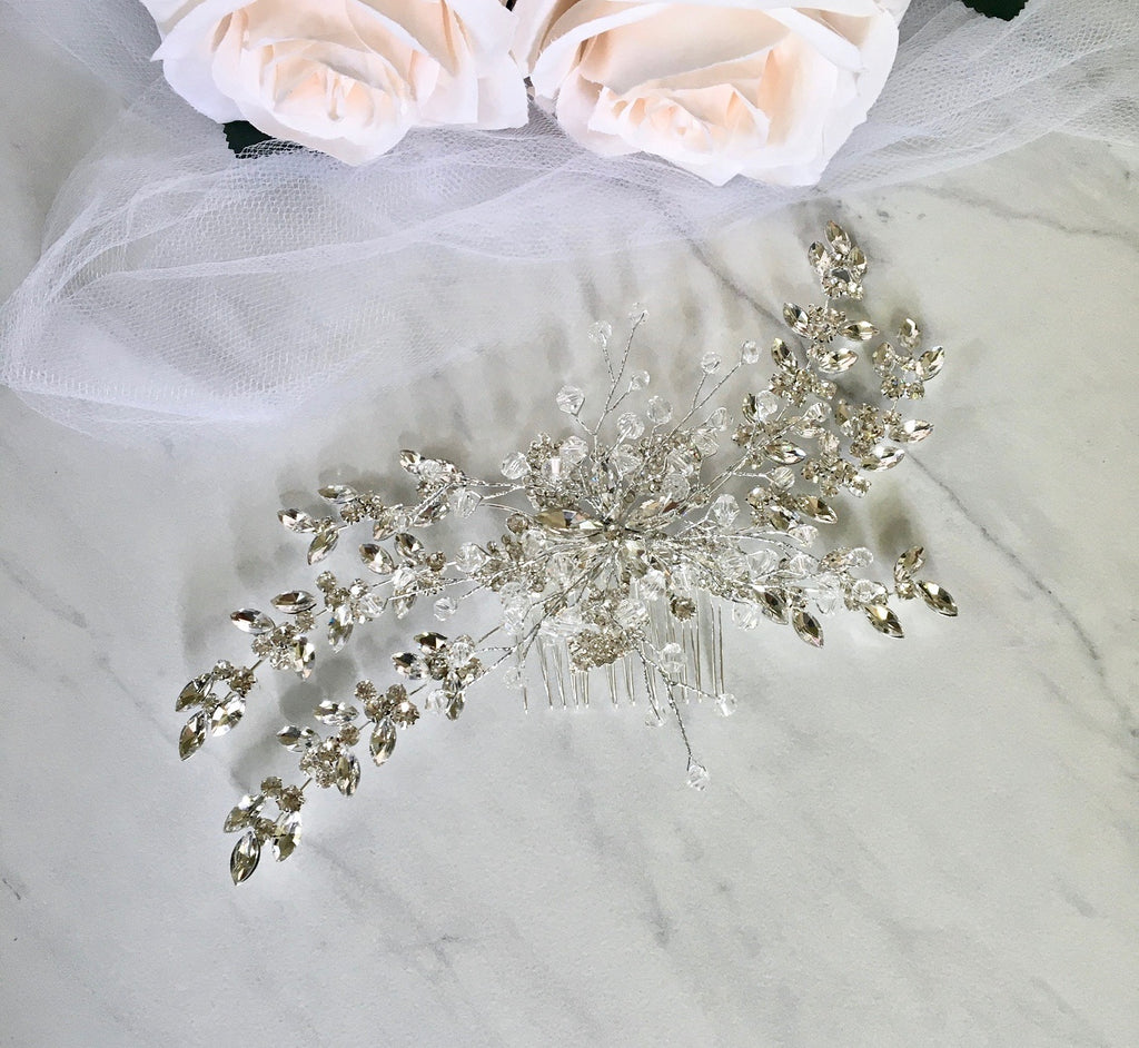 Wedding Hair Accessories - Austrian Crystal Bridal Hair Comb