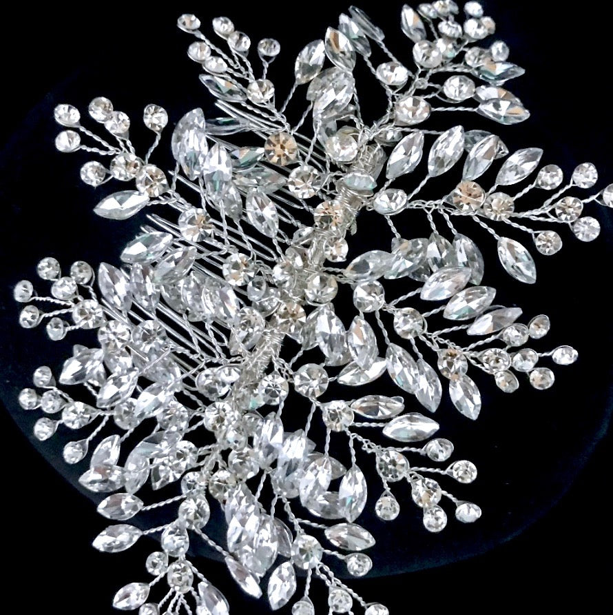 Wedding Hair Accessories - Austrian Crystal Bridal Hair Comb