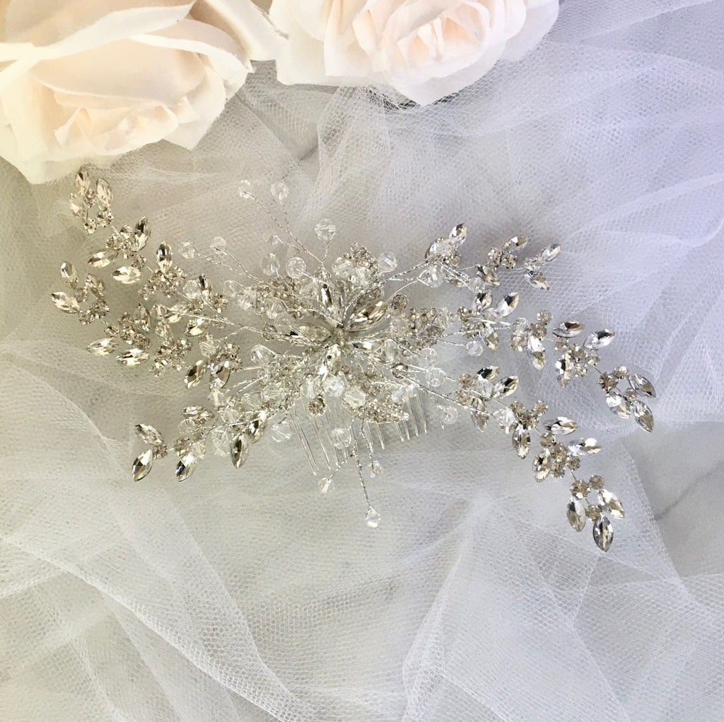 Wedding Hair Accessories - Austrian Crystal Bridal Hair Comb