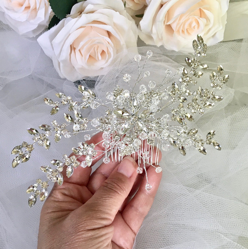 Wedding Hair Accessories - Austrian Crystal Bridal Hair Comb