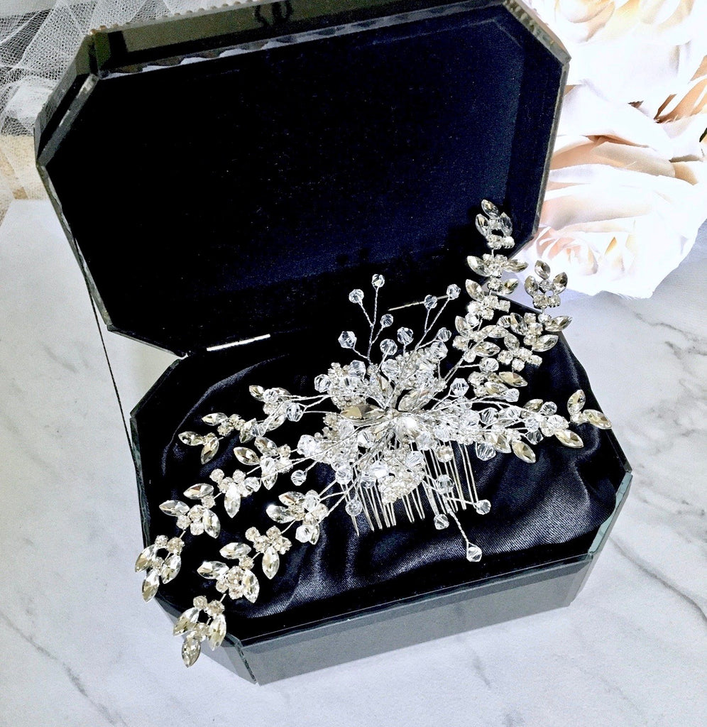 Wedding Hair Accessories - Austrian Crystal Bridal Hair Comb