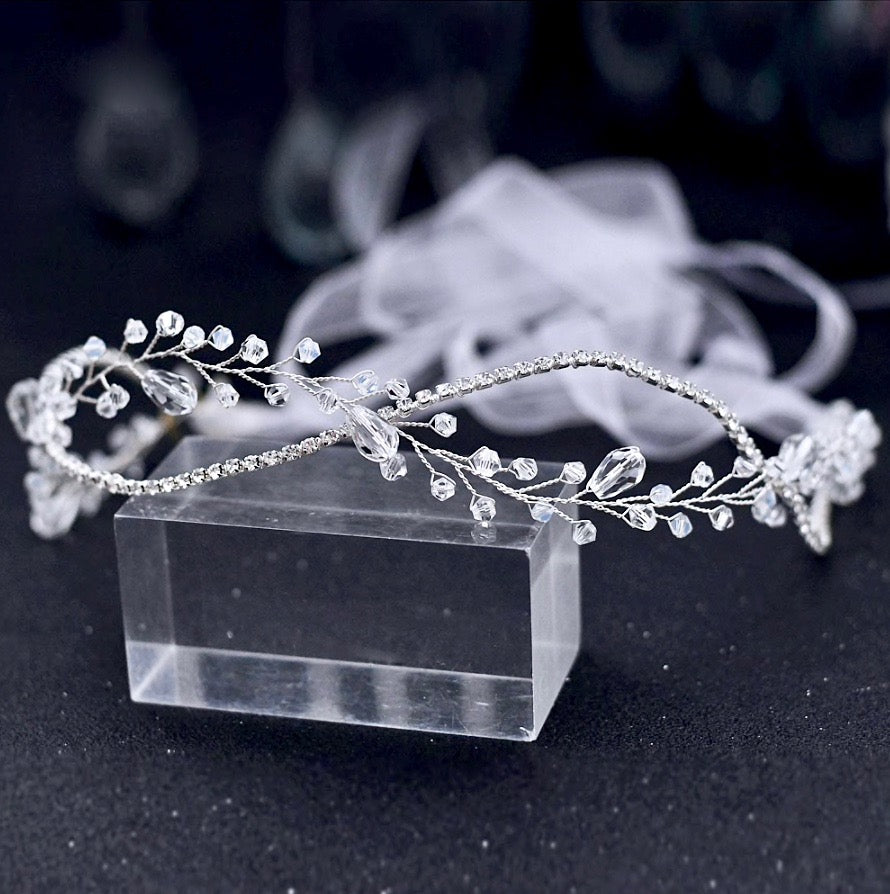 Wedding Hair Accessories - Crystal Bridal Headband / Hair Vine