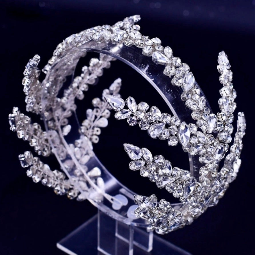 Wedding Hair Accessories - Silver Crystal Bridal Headdress