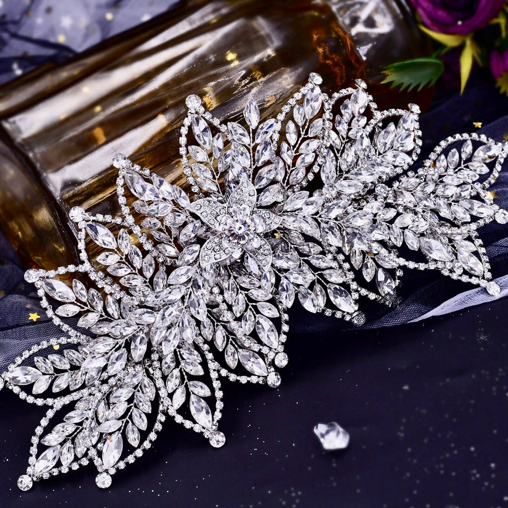 Wedding Hair Accessories - Silver Crystal Bridal Headdress