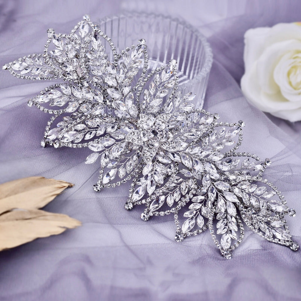Wedding Hair Accessories - Silver Crystal Bridal Headdress