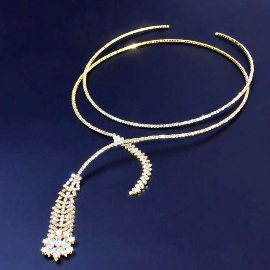 Wedding Jewelry - Crystal Bridal Necklace Set - Available in Silver and Gold