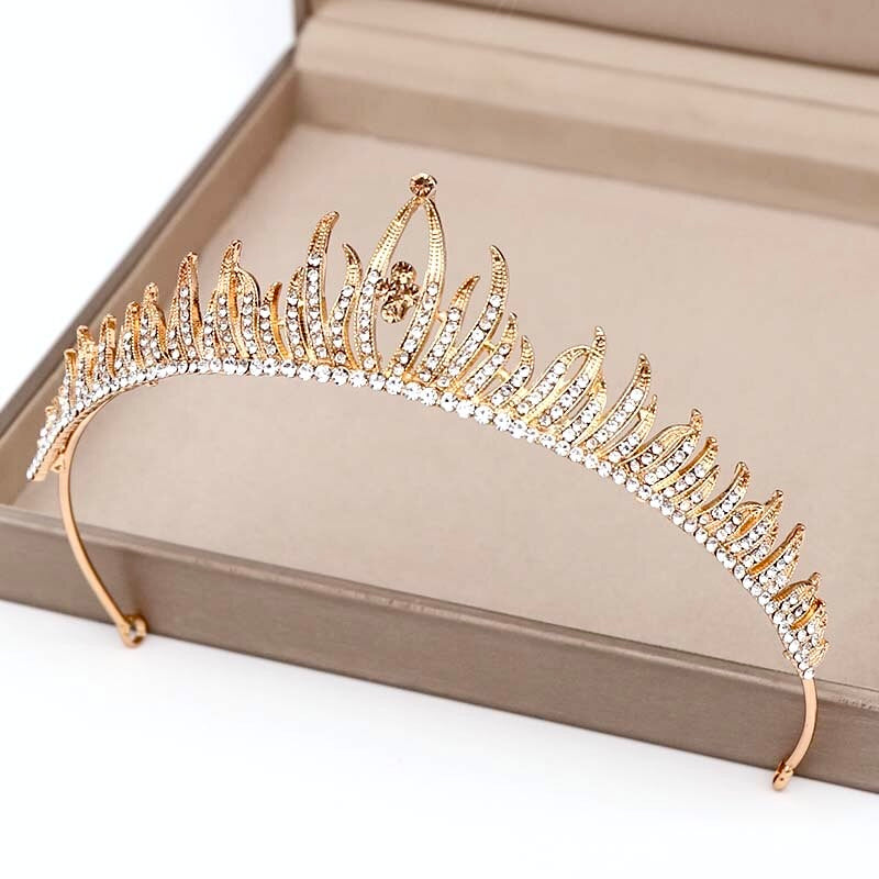 Wedding Hair Accessories - Crystal Bridal Tiara - Available in Silver and Gold