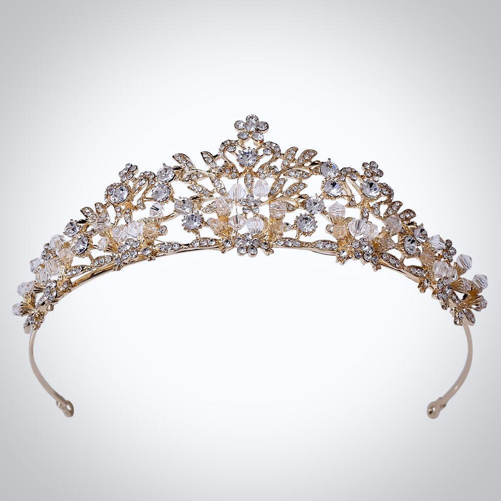 Wedding Hair Accessories - Crystal Bridal Tiara - Available in Silver and Rose Gold