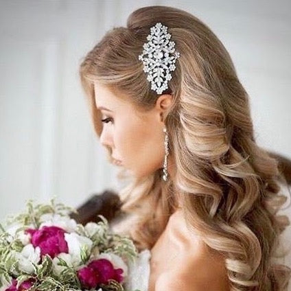 Wedding Hair Accessories - Crystal Bridal Hair Comb - Available in Silver, Rose Gold and Yellow Gold