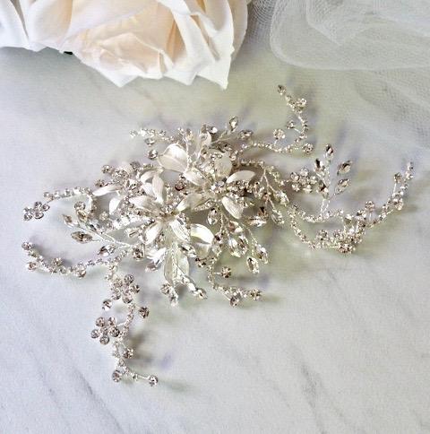 Wedding Hair Accessories - Crystal Bridal Hair Clip/Vine