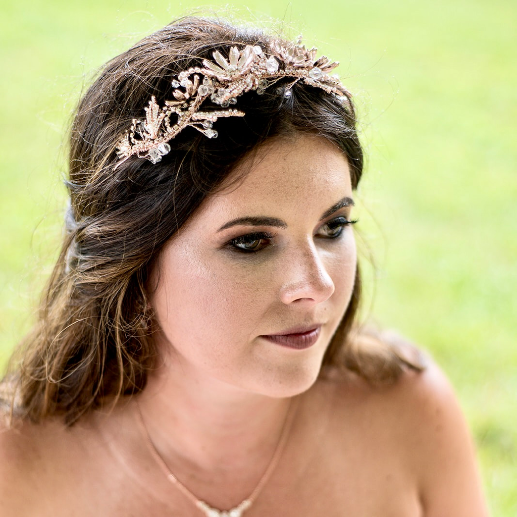 Wedding Hair Accessories - Floral Bridal Hair Accessory - Available in Yellow Gold and Rose Gold