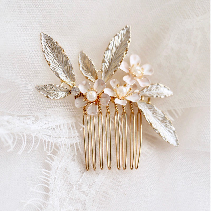 Wedding Hair Accessories - Romantic Bridal Hair Comb and Pins Set