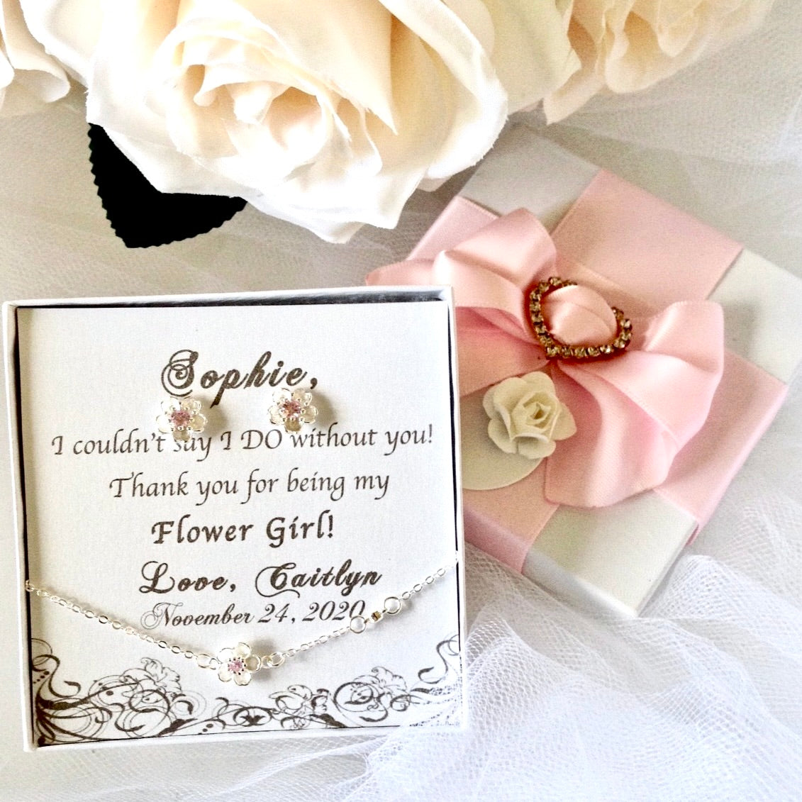 Flower girl jewelry sets sales